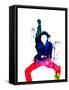 Janet Jackson Watercolor-Lana Feldman-Framed Stretched Canvas