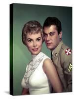 Janet Leigh and Tony Curtis THE PERFECT FURLOUGH, 1958 directed by BLAKE EDWARDS (photo)-null-Stretched Canvas