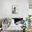 Janet Leigh (b/w photo)-null-Framed Stretched Canvas displayed on a wall