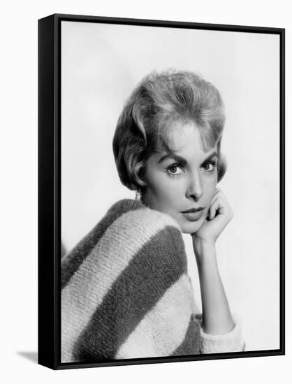 Janet Leigh (b/w photo)-null-Framed Stretched Canvas