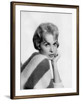 Janet Leigh (b/w photo)-null-Framed Photo