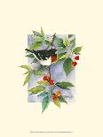 Chickadee and Oak Leaves-Janet Mandel-Art Print