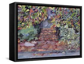 Janet's Steps, Cambridge, Massachusetts-Christine McKechnie-Framed Stretched Canvas