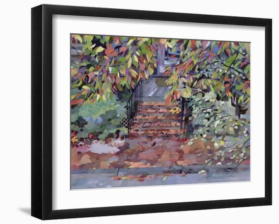 Janet's Steps, Cambridge, Massachusetts-Christine McKechnie-Framed Giclee Print