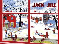 Winter Fun - Jack and Jill, January 1949-Janet Smalley-Framed Stretched Canvas