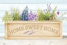 Lavender & Wood Planter Home-Janice Gaynor-Art Print