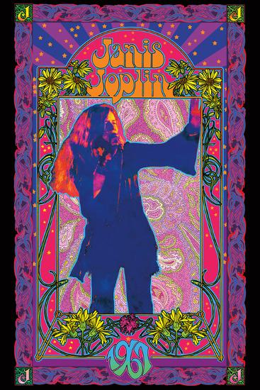 Janis Joplin - 1967-null-Lamina Framed Poster