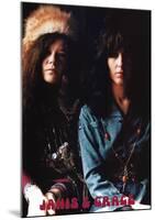 Janis Joplin and Grace Slick Music Poster Print-null-Mounted Poster