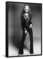 Janis Joplin Black and White Music Poster Print-null-Framed Poster