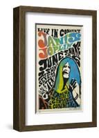 Janis Joplin concert poster, 1970-Unknown-Framed Art Print