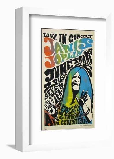 Janis Joplin concert poster, 1970-Unknown-Framed Art Print