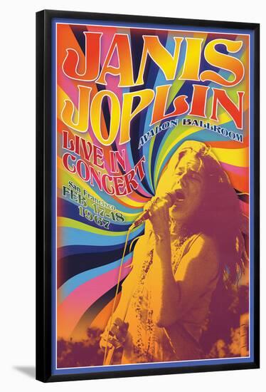 Janis Joplin - Concert-Matthew de la Tour-Framed Poster