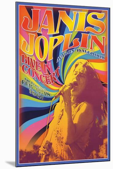 Janis Joplin - Concert-Matthew de la Tour-Mounted Poster