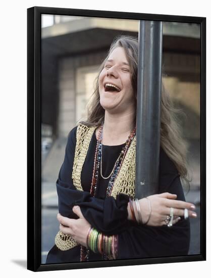 Janis Joplin- London 1969-null-Framed Poster