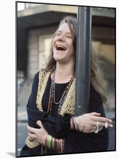 Janis Joplin- London 1969-null-Mounted Poster