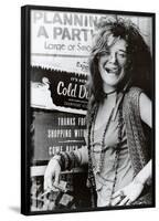 Janis Joplin Planning a Party Music Poster Print-null-Framed Poster