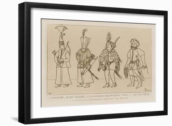 Janissary, Chief Archer, Commander and Turkish Executioner-Raphael Jacquemin-Framed Giclee Print