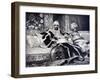 Janissary Seated Next to a Eunuch-null-Framed Giclee Print