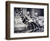 Janissary Seated Next to a Eunuch-null-Framed Giclee Print