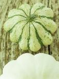 Green and White Striped Patty Pan Squash-Janne Peters-Mounted Photographic Print