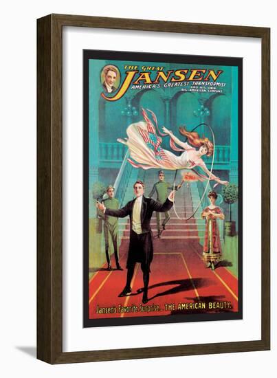 Jansen's Favorite Surprise: The American Beauty-null-Framed Art Print