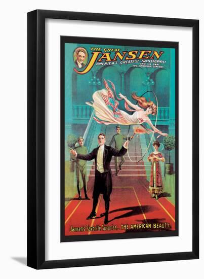 Jansen's Favorite Surprise: The American Beauty-null-Framed Art Print