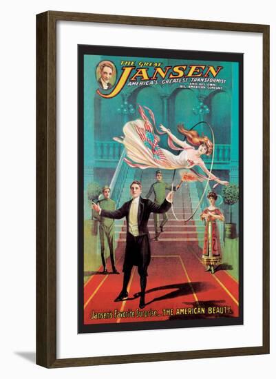 Jansen's Favorite Surprise: The American Beauty-null-Framed Art Print