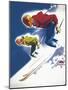 Jantzen by Binder Man and Women, Ski 1947-null-Mounted Giclee Print