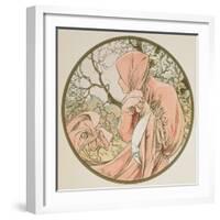 January, 1899 (Detail)-Alphonse Mucha-Framed Giclee Print