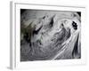 January 2, 2009 - Cloud Simulation of a Single Day Centered over the Middle Pacific-null-Framed Photographic Print