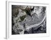 January 2, 2009 - Cloud Simulation of a Single Day Centered over the Western Pacific-null-Framed Photographic Print