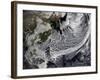 January 2, 2009 - Cloud Simulation of a Single Day Centered over the Western Pacific-null-Framed Photographic Print