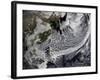 January 2, 2009 - Cloud Simulation of a Single Day Centered over the Western Pacific-null-Framed Photographic Print