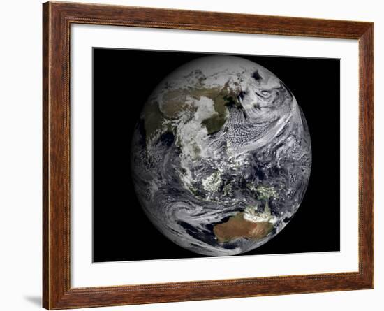 January 2, 2009 - Cloud Simulation of the Full Earth-null-Framed Photographic Print