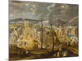 January and February from Los doce meses del año (The Twelve Months of the Year), 1650-99-Antonio de Espinosa-Mounted Giclee Print