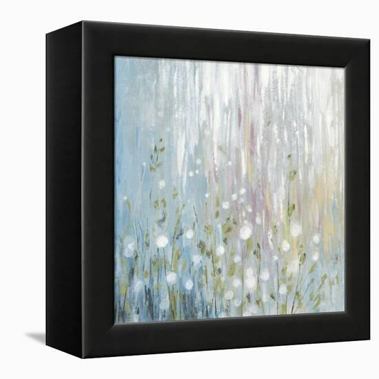 January Branches Blue Green-Silvia Vassileva-Framed Stretched Canvas