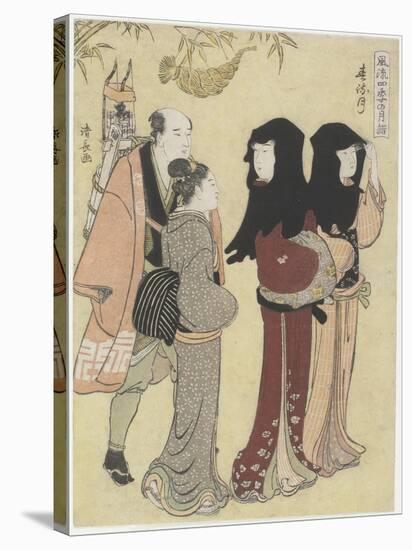 January, C. 1784-Torii Kiyonaga-Stretched Canvas