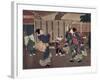 January: Celebrating the New Year, 1860s-Tsukioka Yoshitoshi-Framed Giclee Print