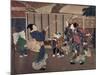 January: Celebrating the New Year, 1860s-Tsukioka Yoshitoshi-Mounted Giclee Print