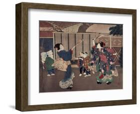 January: Celebrating the New Year, 1860s-Tsukioka Yoshitoshi-Framed Giclee Print