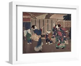 January: Celebrating the New Year, 1860s-Tsukioka Yoshitoshi-Framed Giclee Print