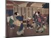 January: Celebrating the New Year, 1860s-Tsukioka Yoshitoshi-Mounted Giclee Print