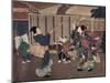 January: Celebrating the New Year, 1860s-Tsukioka Yoshitoshi-Mounted Giclee Print