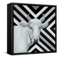 January Cow I-Britt Hallowell-Framed Stretched Canvas