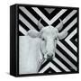 January Cow I-Britt Hallowell-Framed Stretched Canvas