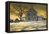 January Evening-Jerry Cable-Framed Stretched Canvas
