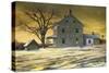 January Evening-Jerry Cable-Stretched Canvas