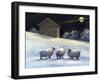 January Fleece-Jerry Cable-Framed Giclee Print