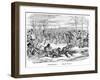 January - Hard Frost, 19th Century-George Cruikshank-Framed Giclee Print