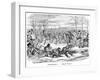 January - Hard Frost, 19th Century-George Cruikshank-Framed Giclee Print